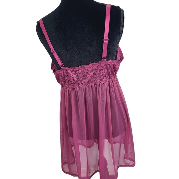 Torrid Nightie Women 1X Sexy Spaghetti Strap Floral Lace Fairy Core Nightgown - Picture 4 of 15